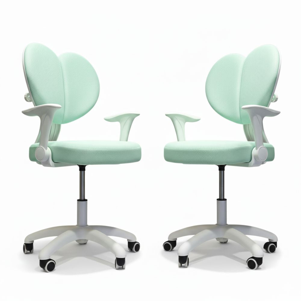 BEEDS Revolving Chair M26 Ergonomic Study Chair with Adjustable Height, Soft Cushioned Seat, 360° Swivel Base & Wheels, Comfortable Chair for Kids Study Room & Home