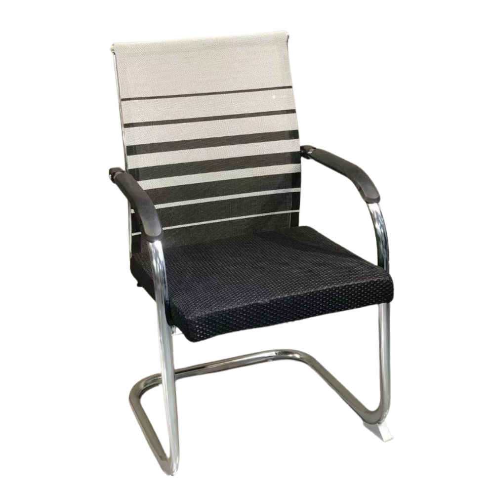 RSE Office Visitor Chair – Mesh Back, Padded Seat, Chrome Frame, Comfortable Ergonomic Design for Office, Conference & Reception Area