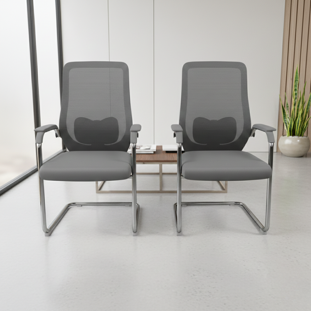 RSE Visitor Chair – Ergonomic Mesh Office Chair with Breathable Back, Sturdy Frame & Comfortable Seating for Meeting Rooms and Workspaces