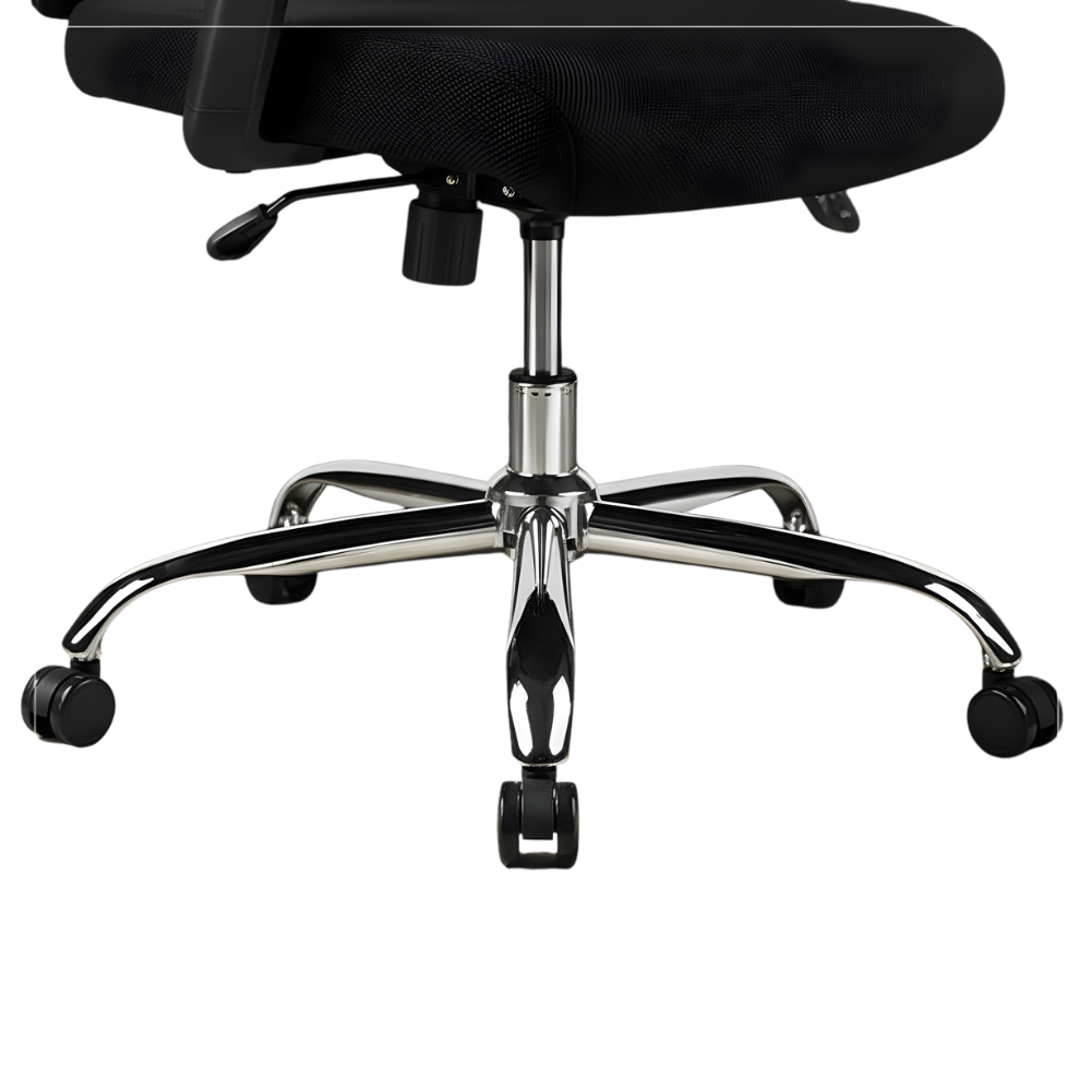 BEEDS Heavy-Duty Office Chair Spider Base -   Replacement Base for Swivel & Executive Chairs, Reinforced Aluminum/Steel Pedestal