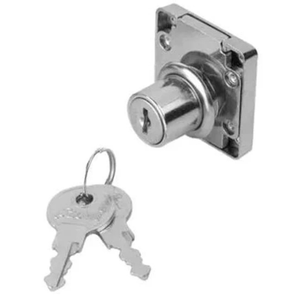 BEEDS Drawer Lock with Keys | Heavy Duty Furniture Lock for Drawer, Cabinet, Cupboard & Wooden Storage Units | High Security Metal Locking System