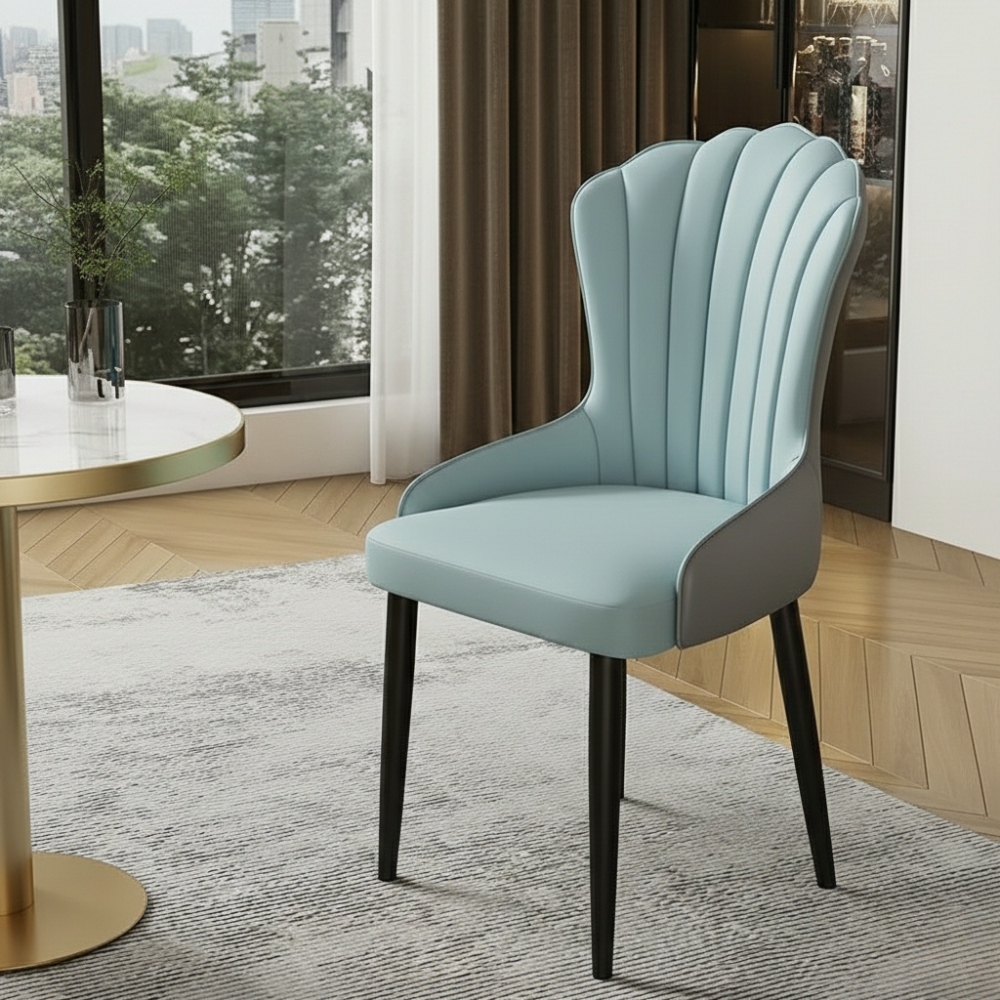 RSE Modern Dining Chair for Living Room, Study, Bedroom, Kitchen, Metal Frame, Premium Upholstery, Comfortable Seating, Designer Accent Furniture