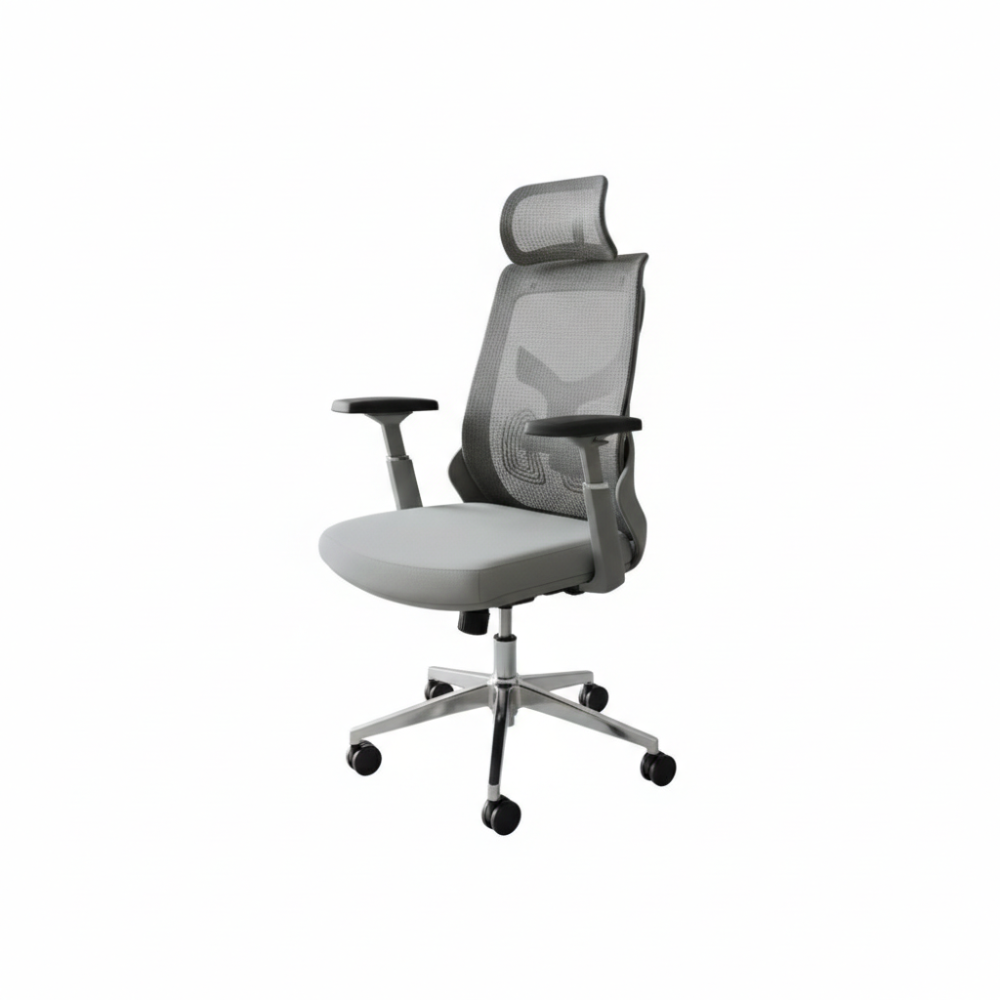 BEEDS Revolving Chair 8803 High Back Ergonomic Mesh Office Chair with Adjustable Headrest, Lumbar Support & Swivel Base