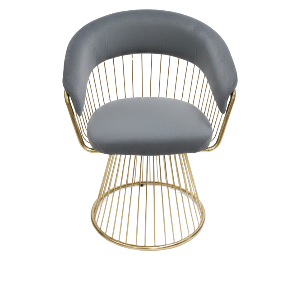 RSE D10 Designer Lounge Chair | Premium Upholstered Seating | Gold Finish Metal Frame | Luxury Accent Chair