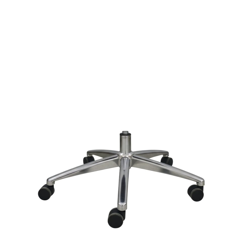 RSE A52 High-Back Ergonomic Revolving Office Chair with Cushioned Seat & Back | Adjustable Height | 360° Swivel | Chrome Base | Fixed Armrests | White