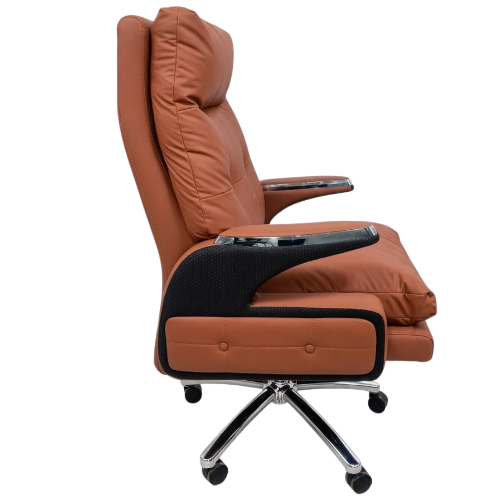 RSE BOSS 08 Executive Office Chair | Premium High Back Boss Chair with Recliner Function | Luxury Leatherette Office Chair for Office & Home