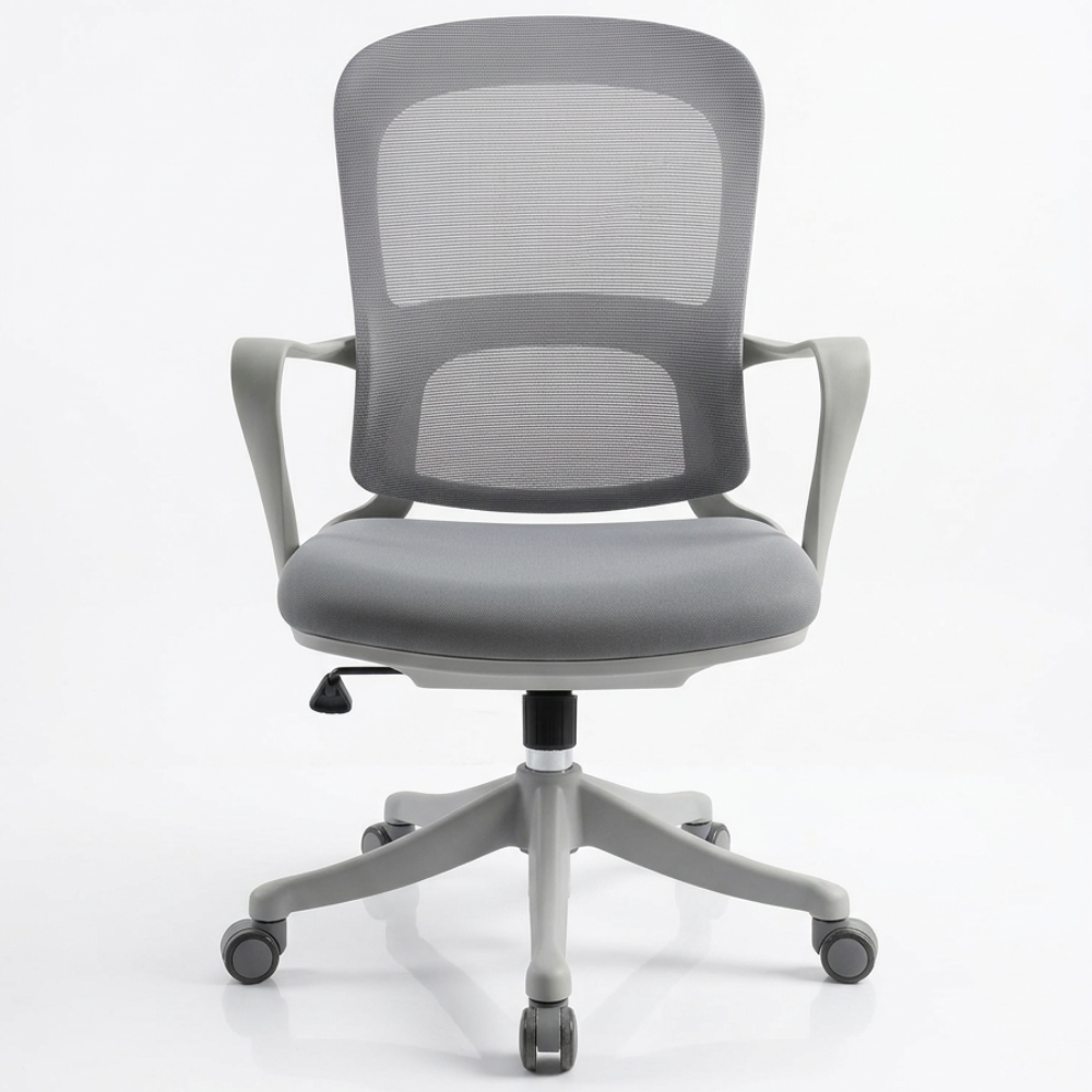RSE 206 Ergonomic Mesh Office Chair | Revolving Computer Chair with Armrest | Adjustable Height Office Desk Chair | Black Workstation Chair