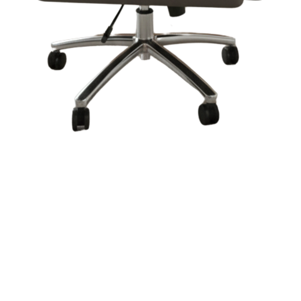 Beeds B23 Premium Executive Office Chair | Luxury Boss Revolving Chair with Cushioned Back & Seat | Chrome Armrest & Base | Ergonomic High Back Chair for Office & Home