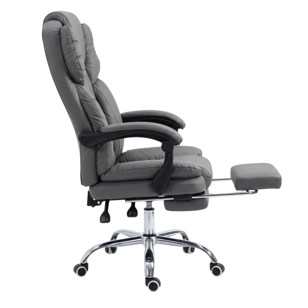 RSE 010 Boss Chair Executive Recliner with Footrest | High Back PU Leather Office Chair | Comfortable Boss Cabin Chair