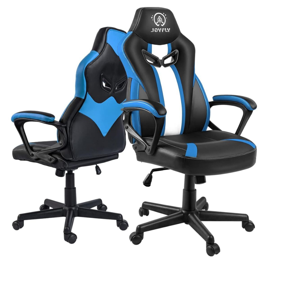 RSE High Back Reclining Gaming Chair with Footrest for PC & Office, Ergonomic Racer Style Computer Chair with Lumbar Support