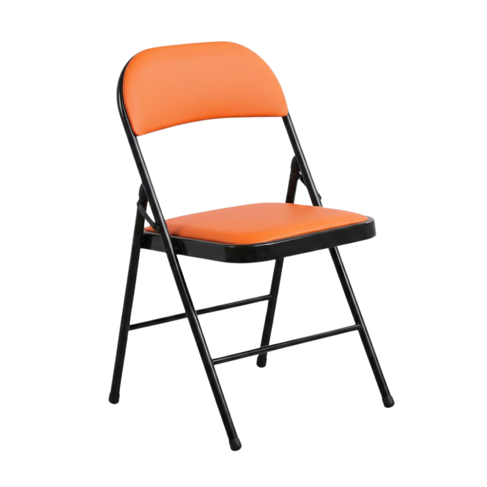 RSE Padded Folding Chair for Home & Office, Portable & Multipurpose Chair with Sturdy Metal Frame for Extra Seating