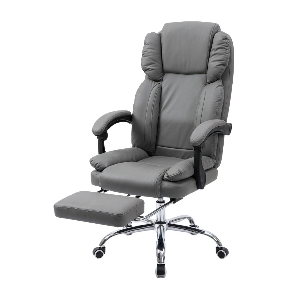 RSE 010 Boss Chair Executive Recliner with Footrest | High Back PU Leather Office Chair | Comfortable Boss Cabin Chair