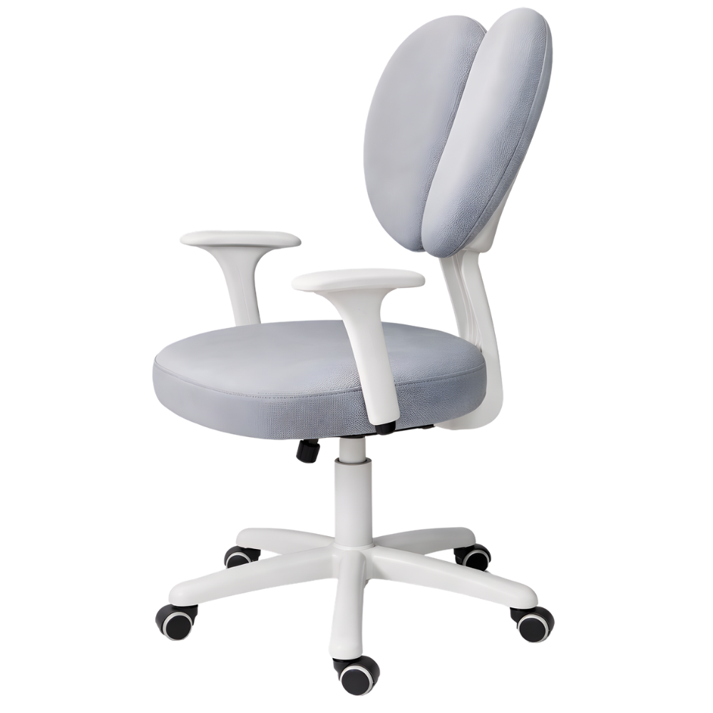 BEEDS Kids Revolving Chair M26 Ergonomic Study Chair with Adjustable Height, Soft Cushioned Seat, 360° Swivel Base & Wheels, Comfortable Chair for Kids Study Room & Home