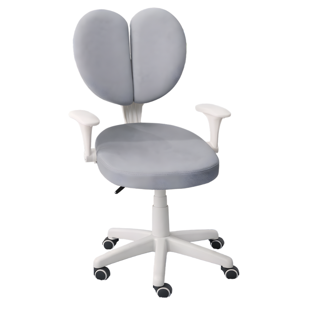 BEEDS Kids Revolving Chair M26 Ergonomic Study Chair with Adjustable Height, Soft Cushioned Seat, 360° Swivel Base & Wheels, Comfortable Chair for Kids Study Room & Home