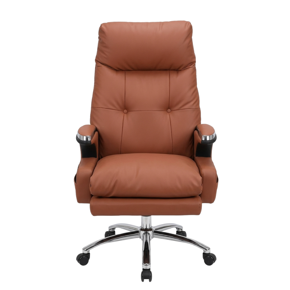 RSE BOSS 08 Executive Office Chair | Premium High Back Boss Chair with Recliner Function | Luxury Leatherette Office Chair for Office & Home