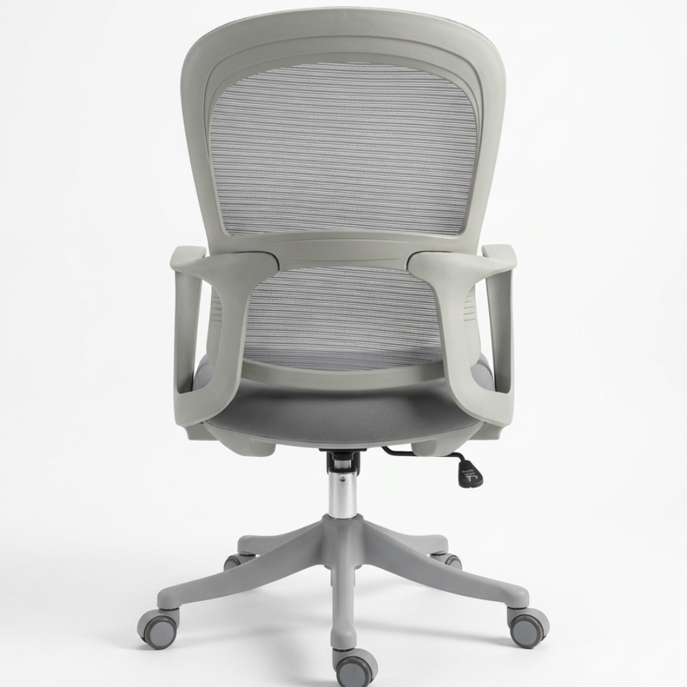RSE 206 Ergonomic Mesh Office Chair | Revolving Computer Chair with Armrest | Adjustable Height Office Desk Chair | Black Workstation Chair