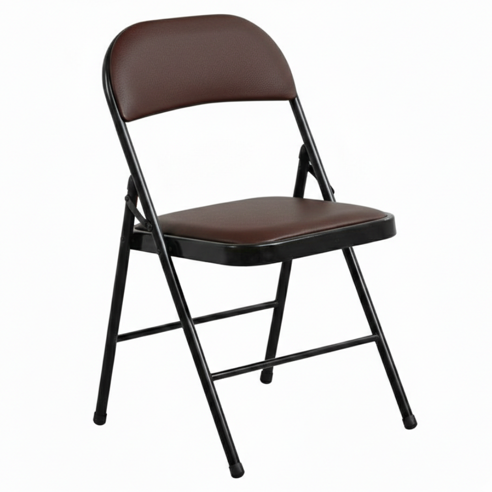 RSE Padded Folding Chair for Home & Office, Portable & Multipurpose Chair with Sturdy Metal Frame for Extra Seating