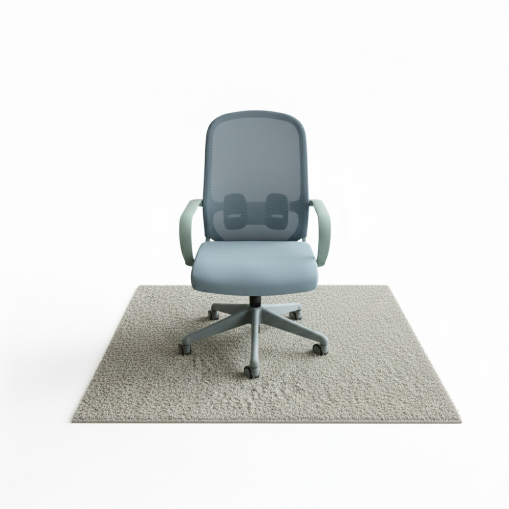 BEEDS Ergonomic Mesh Office Chair 826 | Mid Back Revolving Chair with Wheels | Breathable Mesh Back | Comfortable Cushioned Seat | Office, Home & Study Use (Grey)