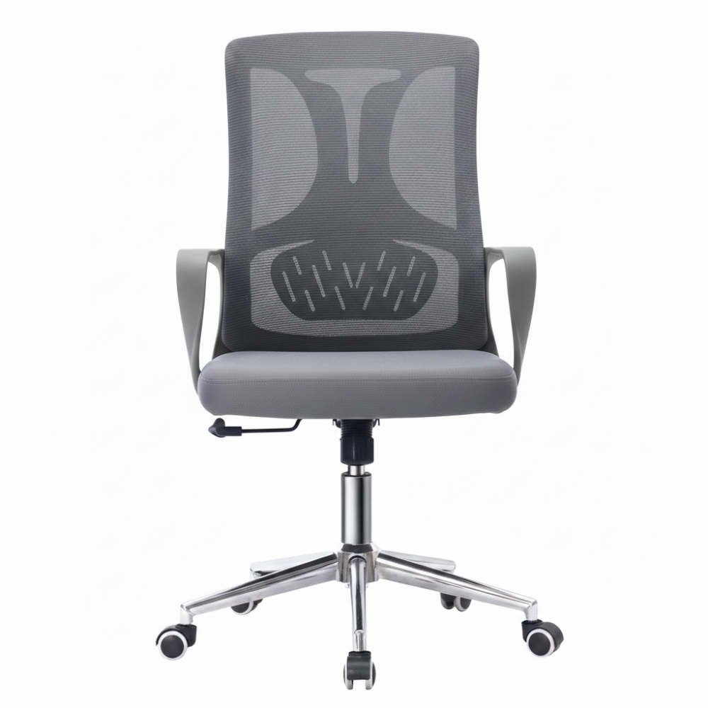 Beeds Revolving Chair 316 Ergonomic Mesh Office Chair with Breathable Back, Cushioned Seat & Smooth Castors