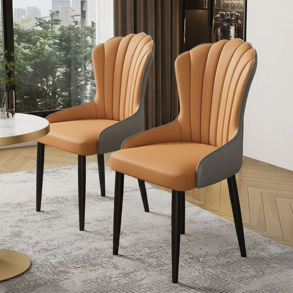 RSE Modern Dining Chair for Living Room, Study, Bedroom, Kitchen, Metal Frame, Premium Upholstery, Comfortable Seating, Designer Accent Furniture