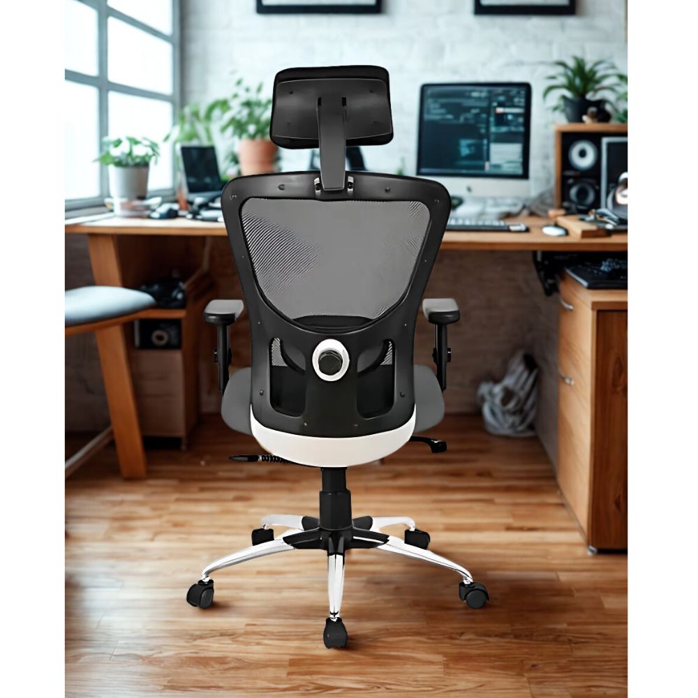 RSE Jazz Office Chair with Mesh Back, Adjustable Height, Fixed or Adjustable Handles, Ergonomic Support for Work, Study, Gaming – Black