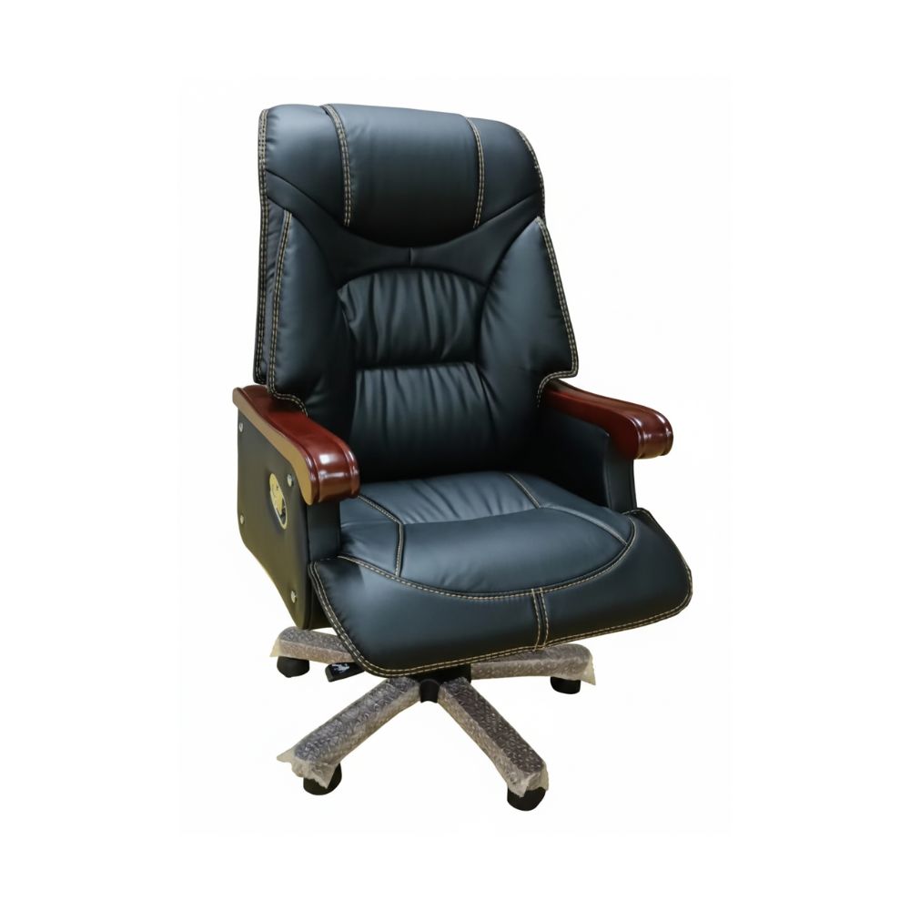 RSE Boss Chair Ergonomic High Back Office Chair with Padded Seat Adjustable Tilt and Smooth Rolling Wheels for Comfortable Professional Workspaces