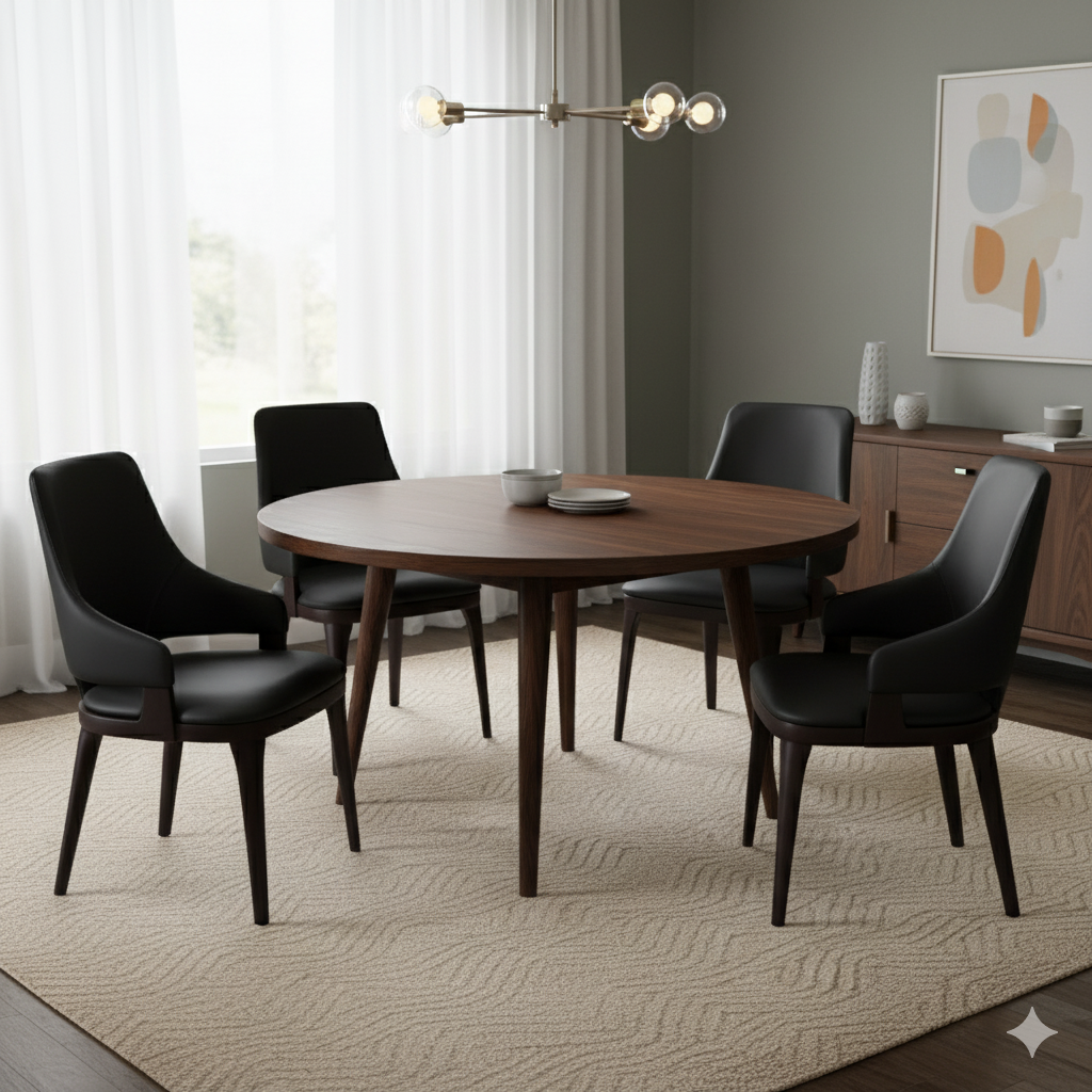 RSE Modern Dining Chair for Living Room, Kitchen, Bedroom, Sturdy Metal Legs, Premium Upholstery, Designer Accent Furniture