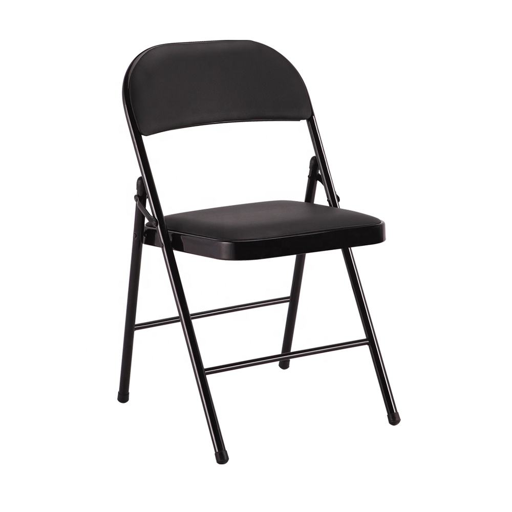 RSE Padded Folding Chair for Home & Office, Portable & Multipurpose Chair with Sturdy Metal Frame for Extra Seating