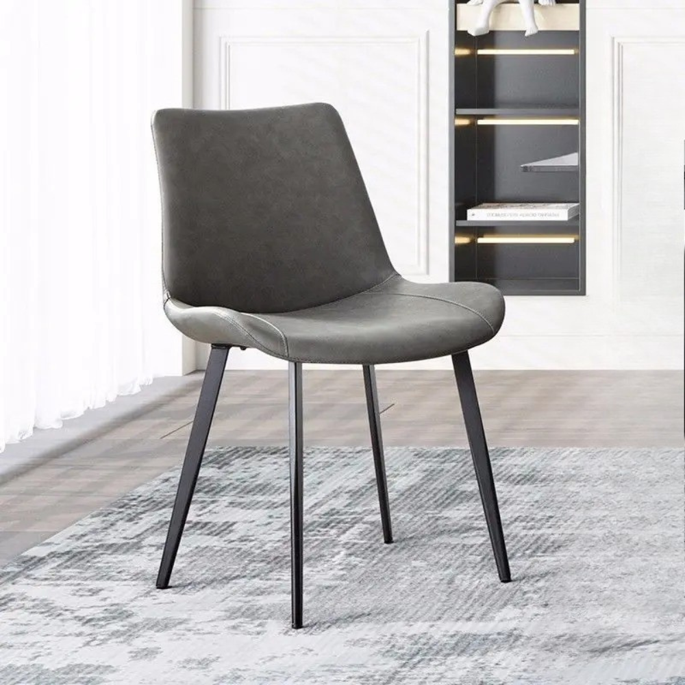 RSE Modern Dining Chair for Living Room, Kitchen, Bedroom, Metal Legs, Premium Upholstery, Designer Accent Furniture