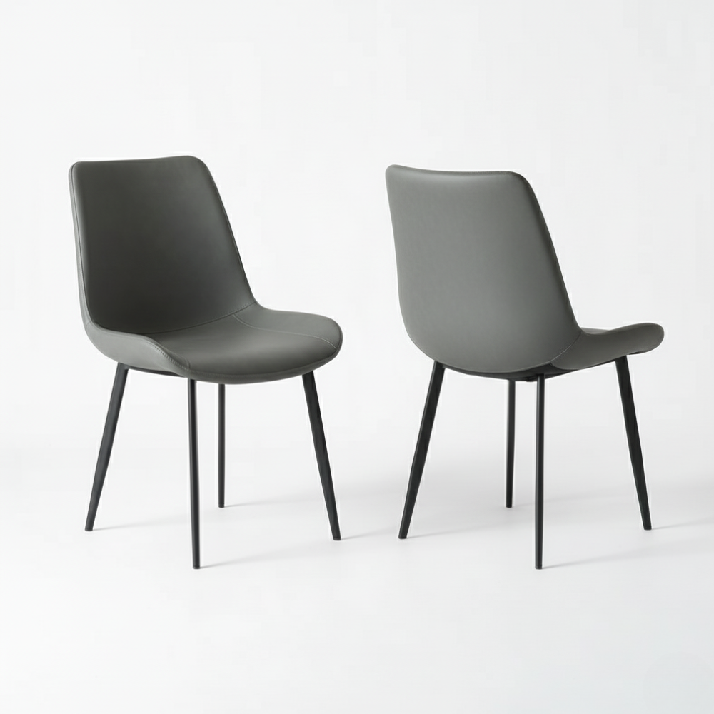 RSE Modern Dining Chair for Living Room, Kitchen, Bedroom, Metal Legs, Premium Upholstery, Designer Accent Furniture