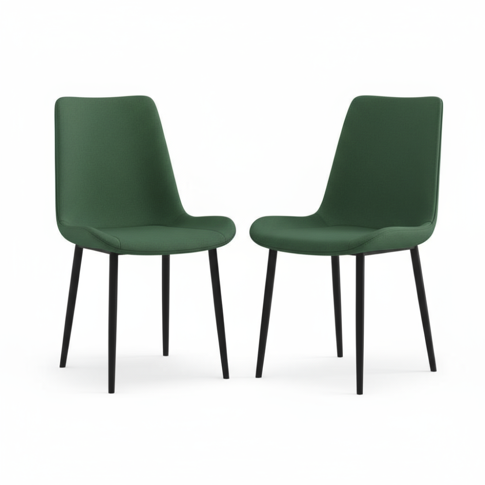 RSE Modern Dining Chair for Living Room, Kitchen, Bedroom, Metal Legs, Premium Upholstery, Designer Accent Furniture