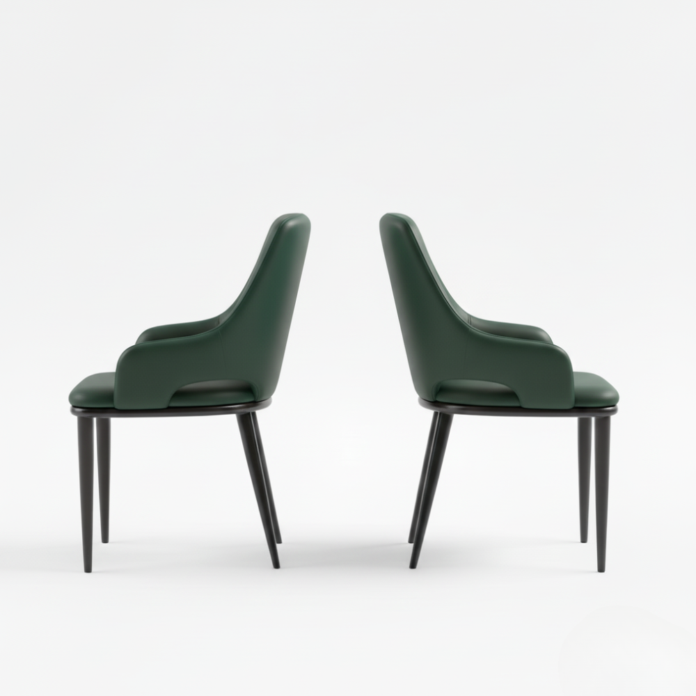 RSE Modern Dining Chair for Living Room, Kitchen, Bedroom, Sturdy Metal Legs, Premium Upholstery, Designer Accent Furniture