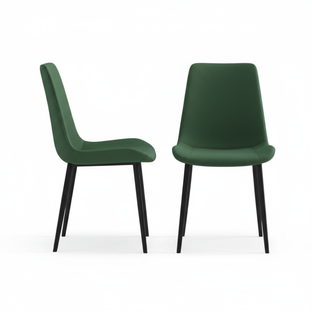 RSE Modern Dining Chair for Living Room, Kitchen, Bedroom, Metal Legs, Premium Upholstery, Designer Accent Furniture