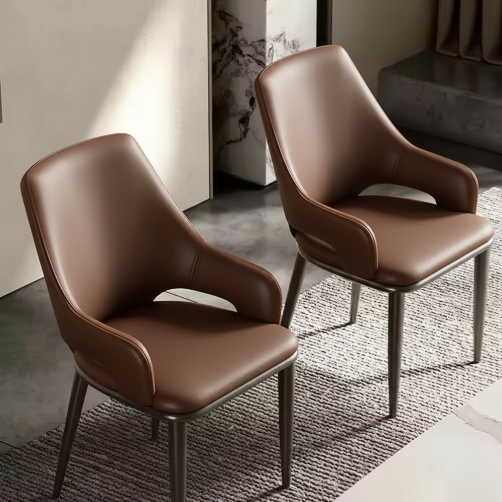 RSE Modern Dining Chair for Living Room, Kitchen, Bedroom, Sturdy Metal Legs, Premium Upholstery, Designer Accent Furniture