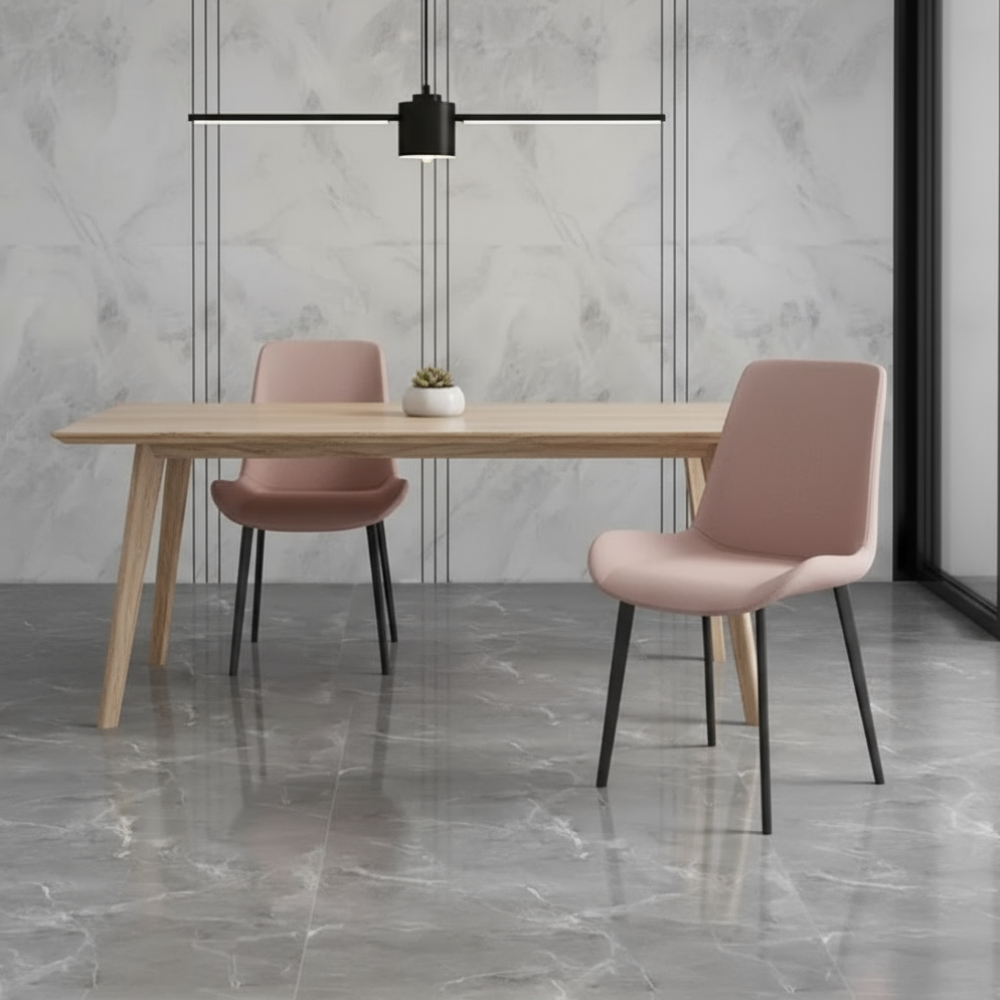 RSE Modern Dining Chair for Living Room, Kitchen, Bedroom, Metal Legs, Premium Upholstery, Designer Accent Furniture