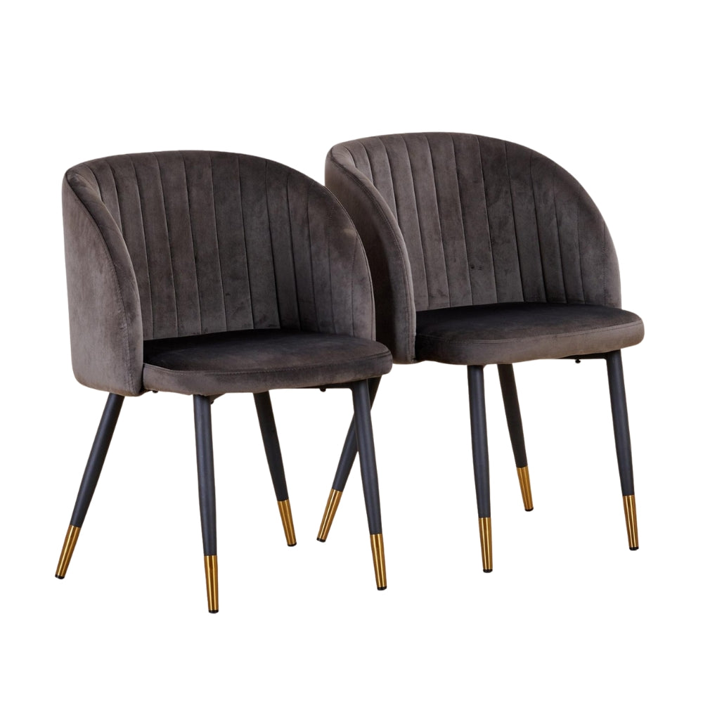 RSE Upholstered Cafe & Dining Chair, Modern Velvet Accent Chair with Metal Legs for Living Room & Home Decor