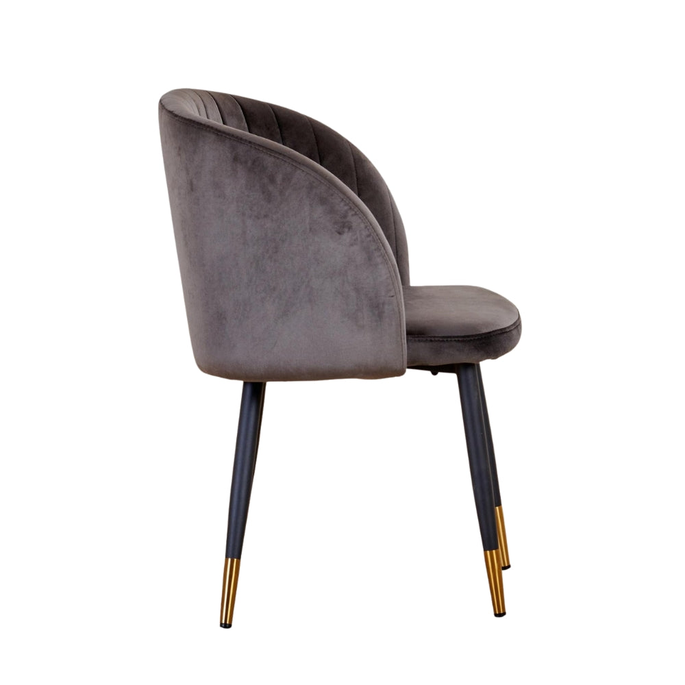 RSE Upholstered Cafe & Dining Chair, Modern Velvet Accent Chair with Metal Legs for Living Room & Home Decor