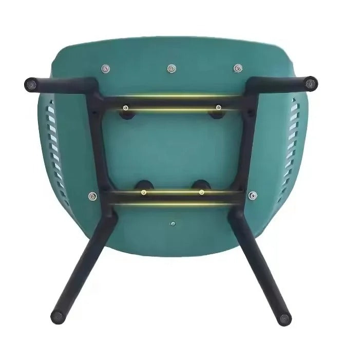 RSE Designer Cafe Chair with Cushioned Seat, Premium Plastic Shell, Sturdy Black Legs – Modern Accent for Restaurant, Home & Bistro