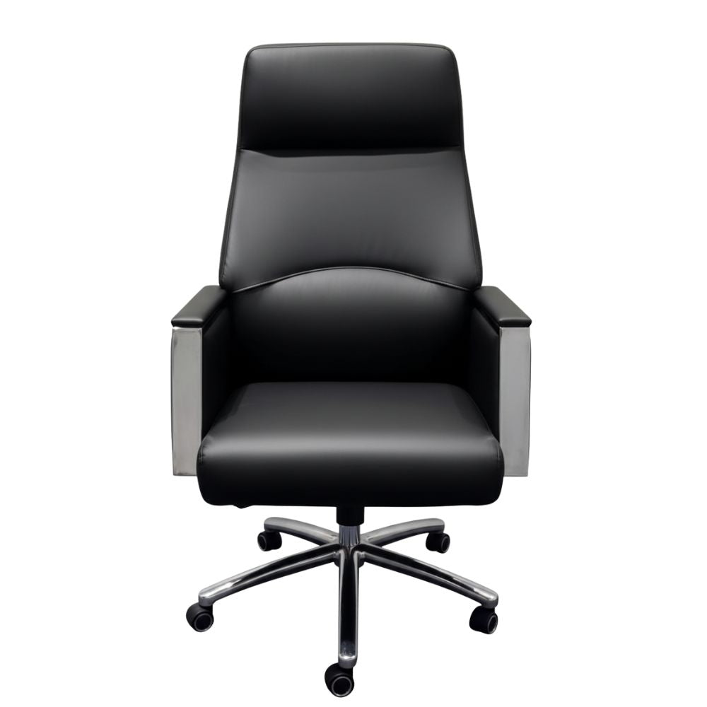 RSE Boss Chair with Reclining Function, Ergonomic Support, and Smooth Wheels – Stylish Leather Boss Chair for Office, Conference, and Home Workspace