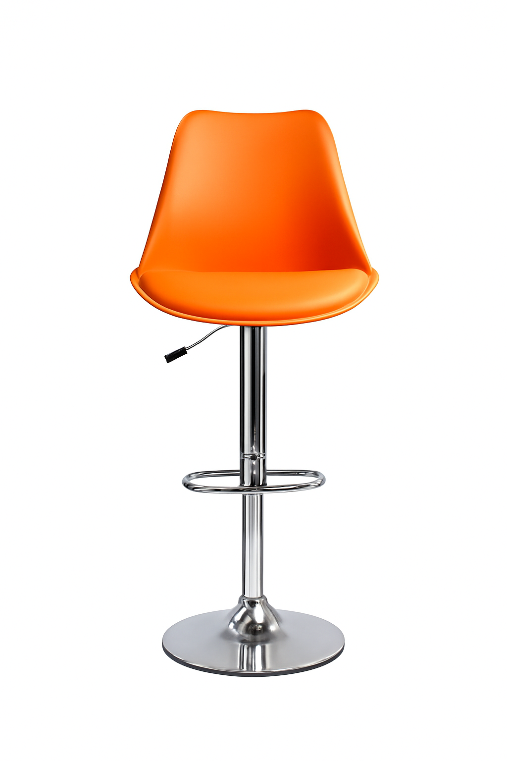 RSE Rapid Bar Stool Adjustable Height with Footrest, Modern Design, Smooth Chrome Base, Comfortable Seat, Perfect for Kitchen, Home, and Commercial Use