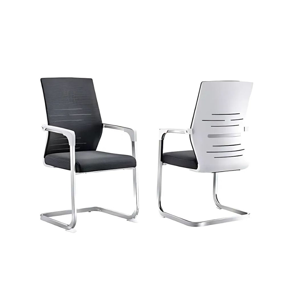 RSE Ergonomic Office Visitor Chair with Mesh Back and Cushioned Seat for Meeting Rooms Reception Training Workspace
