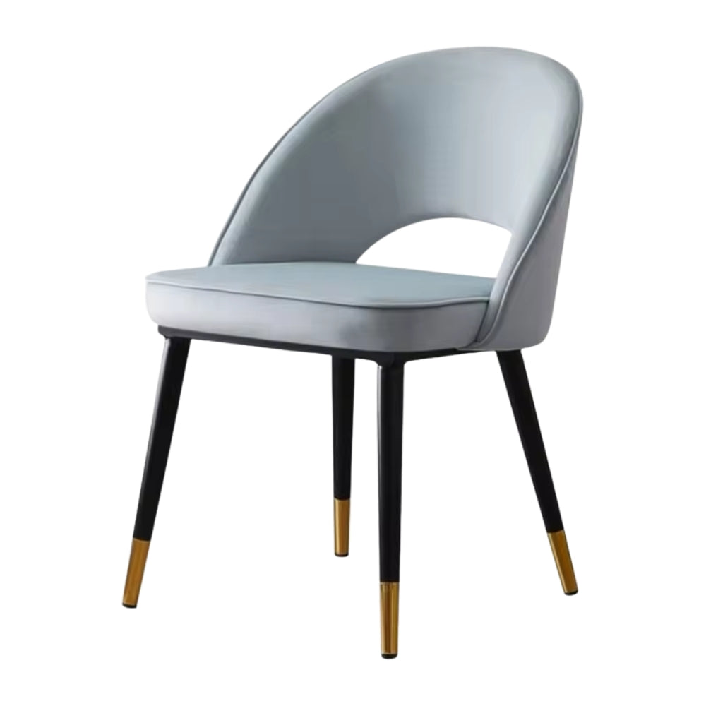 RSE Modern Velvet Dining Chair with Gold-Tipped Legs, Comfortable Cushion, Stylish Upholstery, Durable and Elegant Design