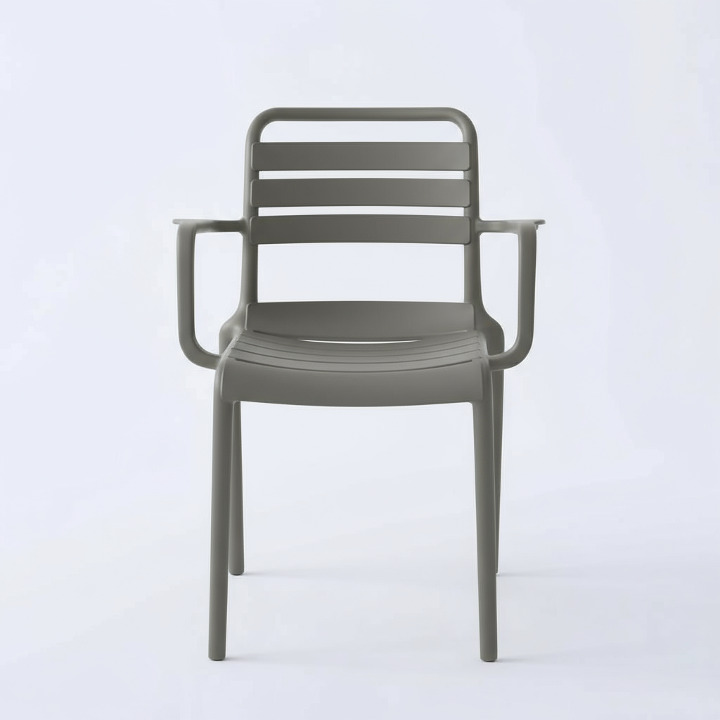 RSE Plastic Chair with Modern Armrests, Durable Lightweight Frame, Versatile Colour Options for Home, Office, Garden & Café