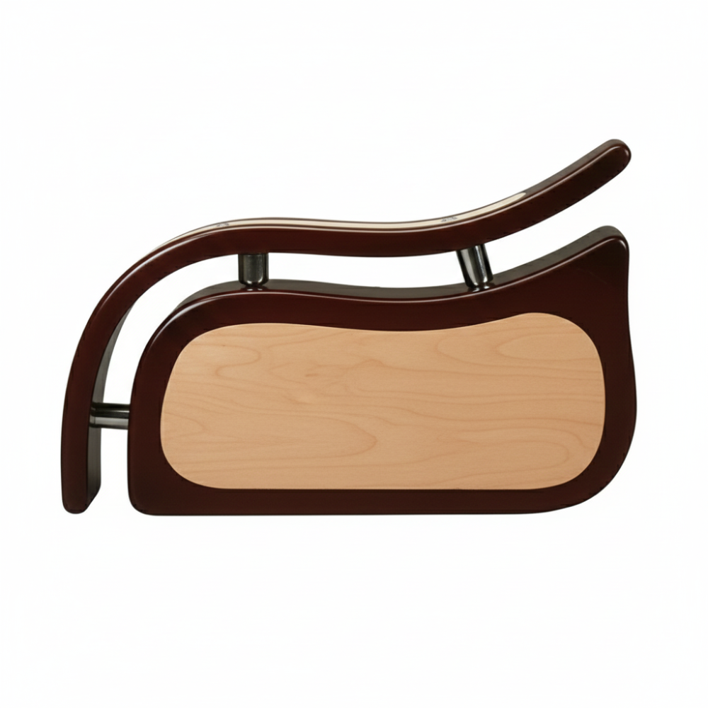 RSE Handle 013 Pair | Two-Ton Wooden Chair Armrests  Replacement Curved Wood Hand Rest for Office, Study & Dining Chairs