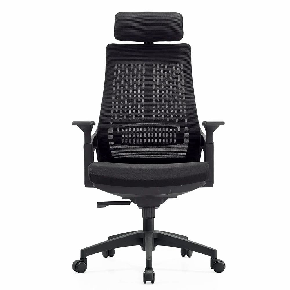 RSE Ergonomic Office Chair with Adjustable Headrest Breathable Mesh Back High Resilience Cushion Comfortable Desk Chair for Office Home Workstation