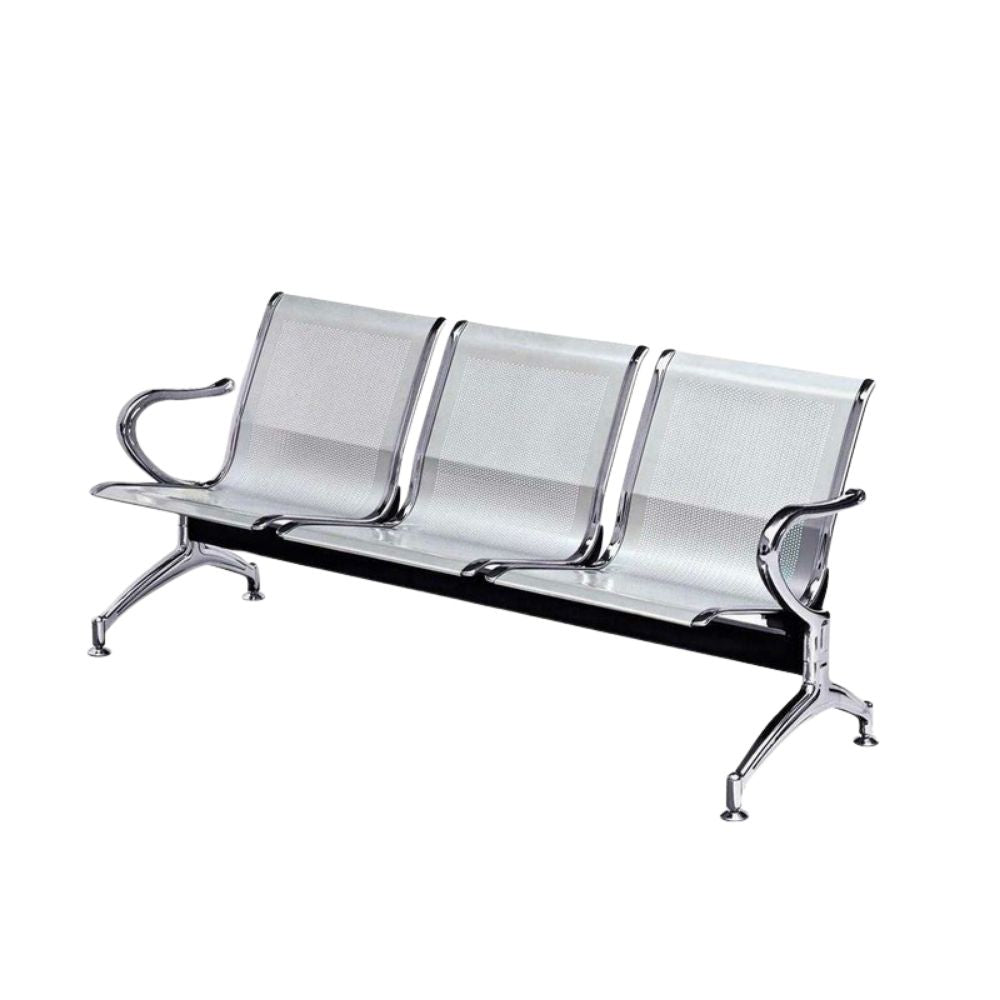 RSE Waiting Chair Three Seater Comfortable Seating with Arm Support Durable Design Suitable for Office Clinic Airport Reception Area