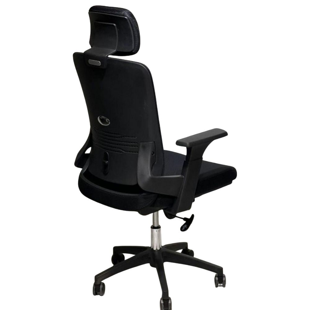 RSE Office Chair with Adjustable Headrest Ergonomic Design Arm Support Smooth Wheels Breathable Mesh Seat Ideal for Work, Study, Home or Office Use