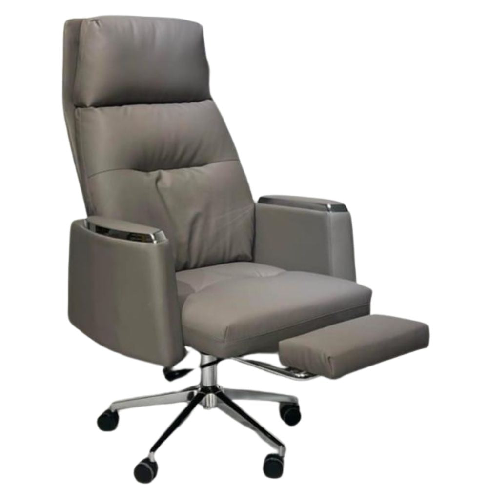 RSE Boss Chair with Recliner, Footrest, and Ergonomic Padding – Comfortable Boss Chair for Office and Home Workspace