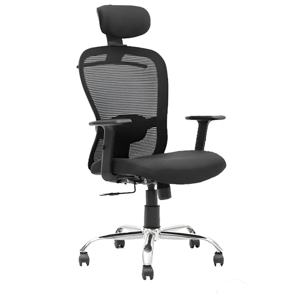 RSE Butterfly Office Chair with Headrest, Mesh Back, Adjustable Height, Fixed or Adjustable Handles, Ergonomic Support for Work Study and Gaming