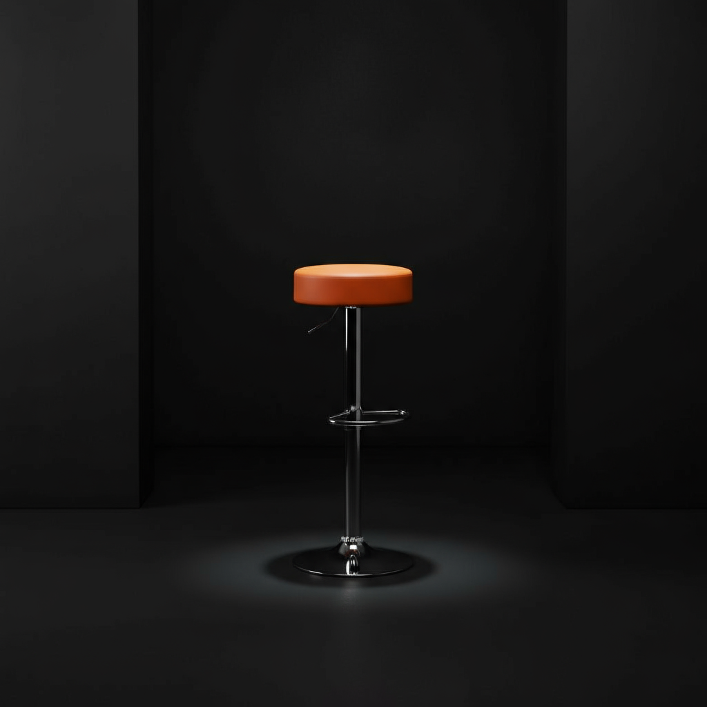 RSE Adjustable Bar Stool with Padded Seat, Chrome Footrest, Gas Lift Mechanism, Ergonomic Comfort, Sleek Modern Design for Kitchen or Bar